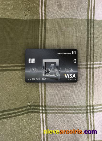 Mexico Deutsche bank visa platinum card photolook